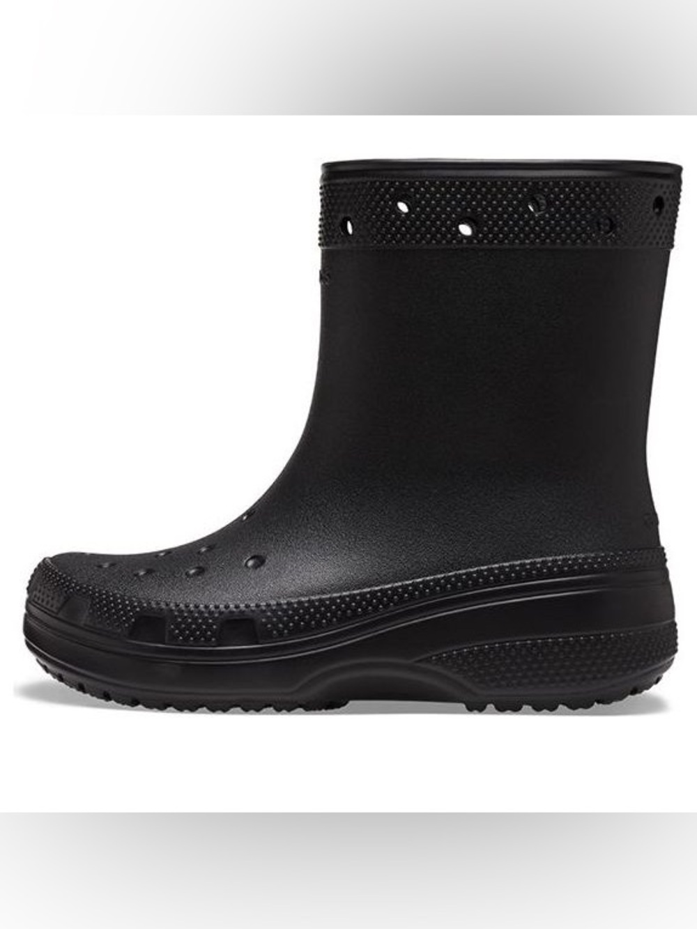CROCS Black Classic Rain Boots size Men 3 Women 5
